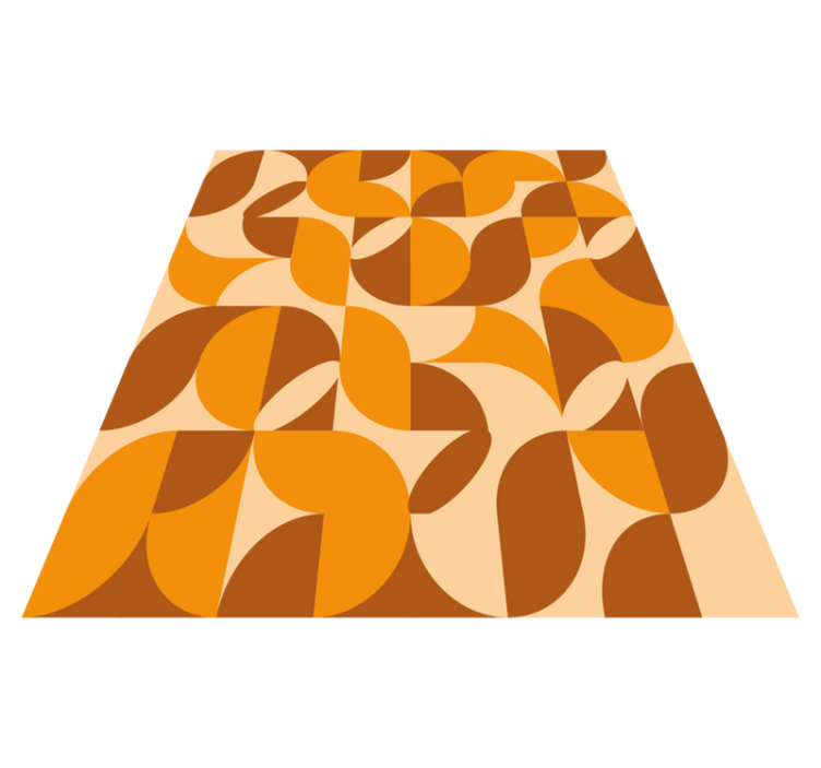 Tapis vinyle salon rétro - TenStickers