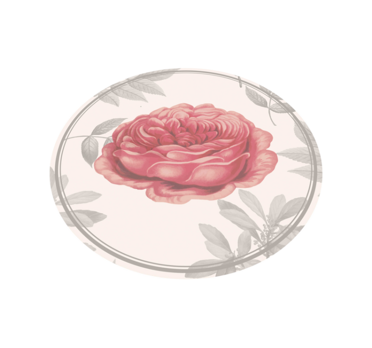 Tapis vinyle salon rose rose - TenStickers