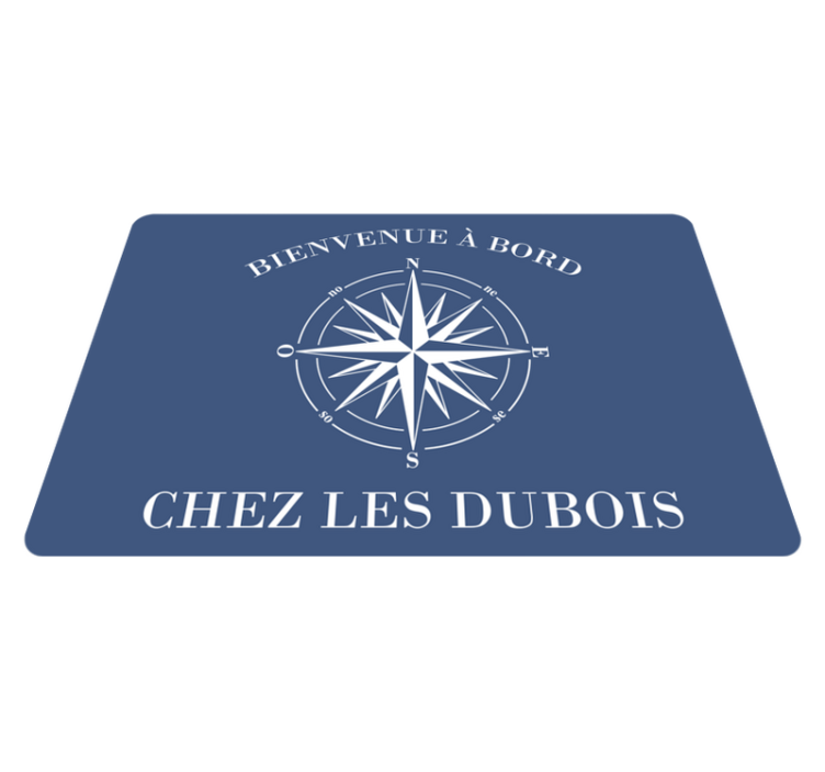 Tapis vinyle hall d'entrée bienvenue à bord - TenStickers