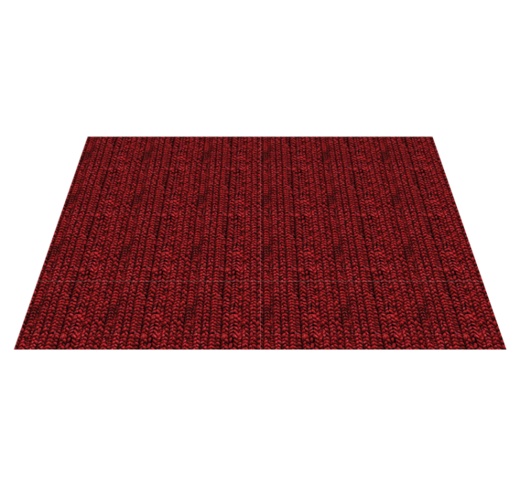 Tapis vinyle rouge effet laine texturé - TenStickers