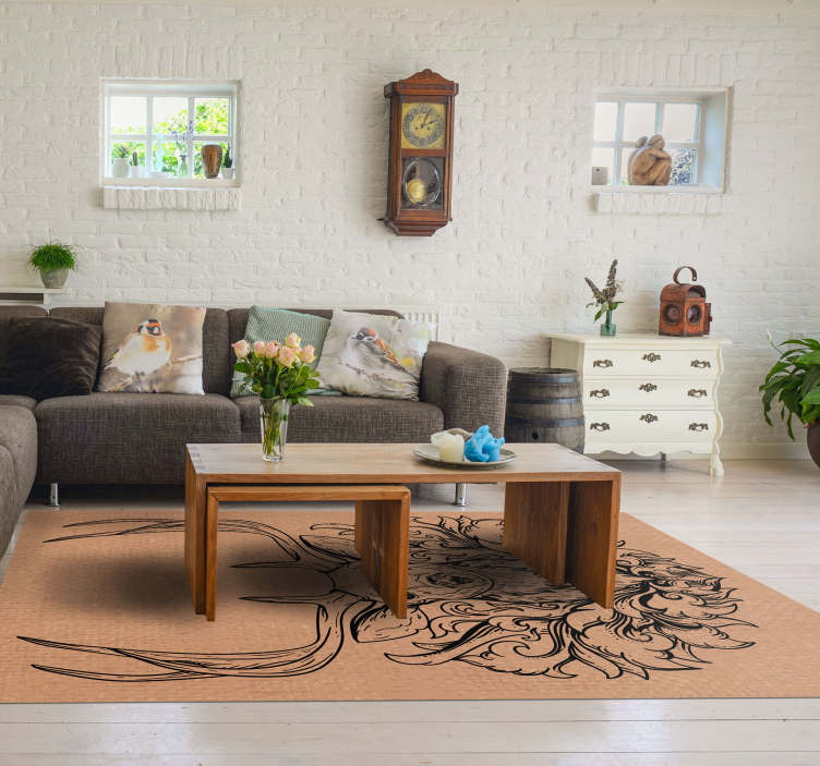 Tapis vinyle animal conception de cerf élégante - TenStickers