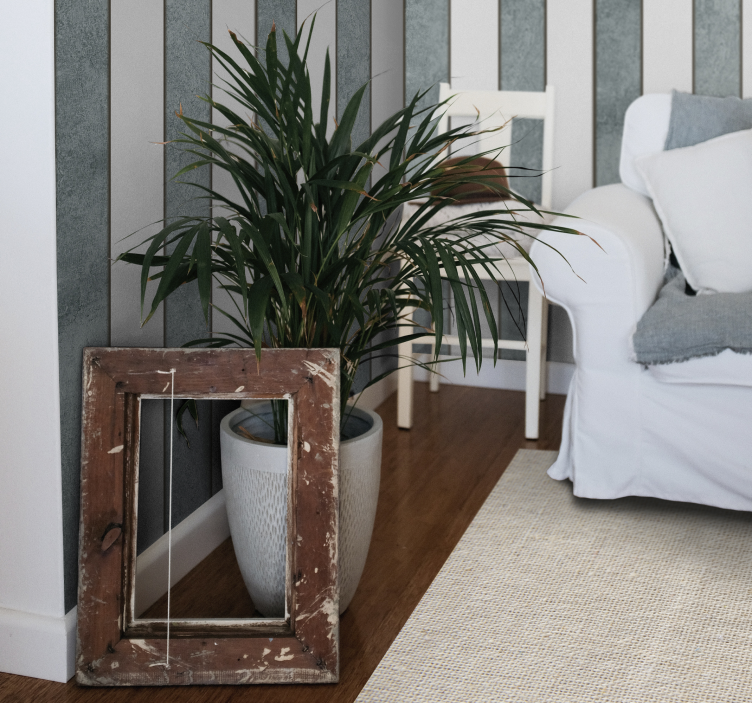 Tapis vinyle imitation parquet fibres naturelles beiges - TenStickers