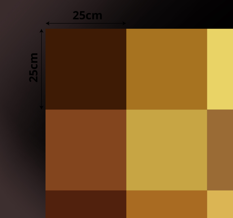 Tapis vinyle géométrique motif à carreaux bleus - TenStickers