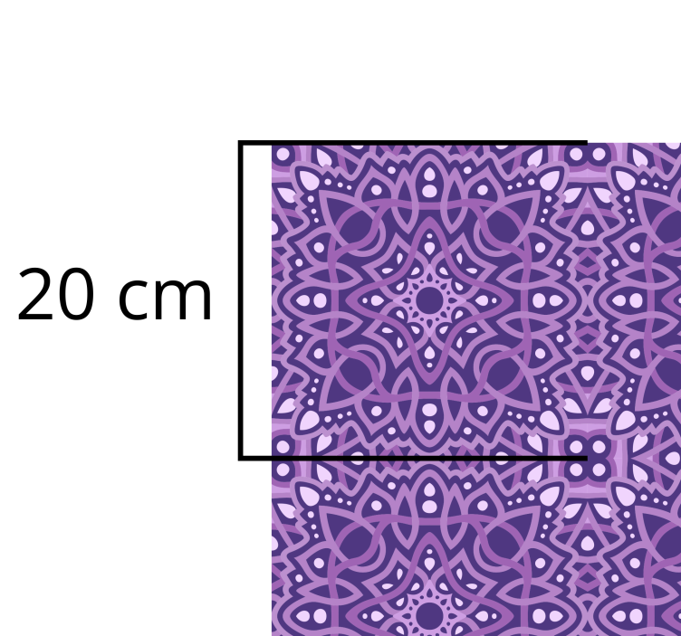 Tapis vinyle mandala symphonie de mandalas - TenStickers