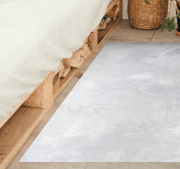 Tapis vinyle salon effet béton gris clair - TenStickers