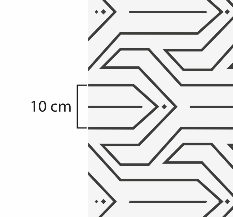 Tapis vinyle géométrique motif géométrique - TenStickers