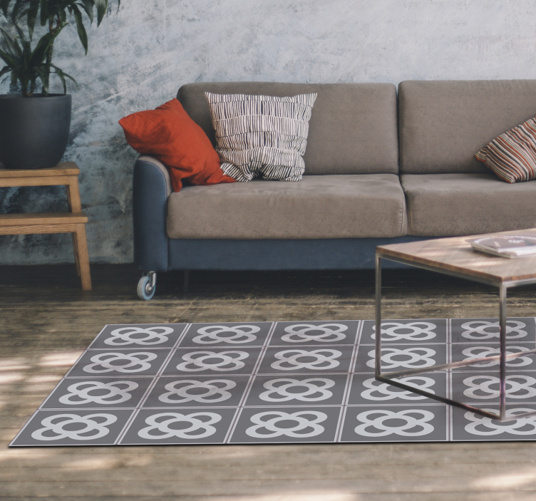 Tapis vinyle mosaique le sol de Barcelone "panot". - TenStickers
