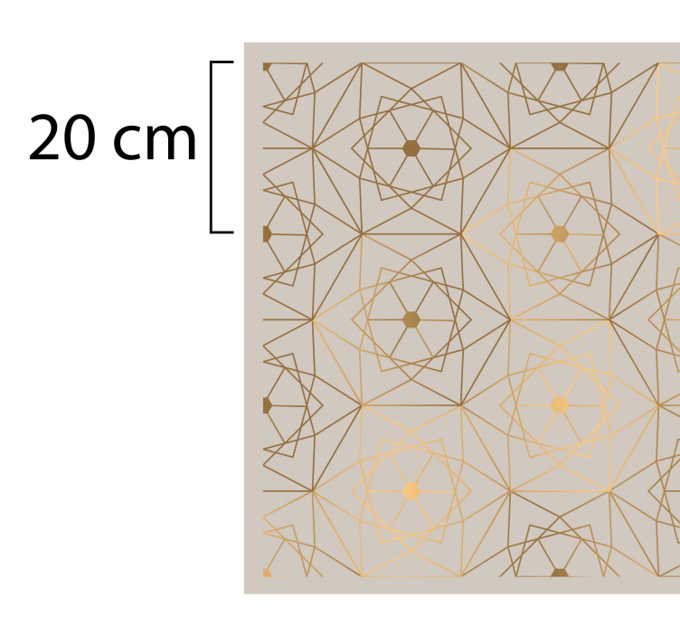 Tapis vinyle géométrique motif abstrait de lignes - TenStickers