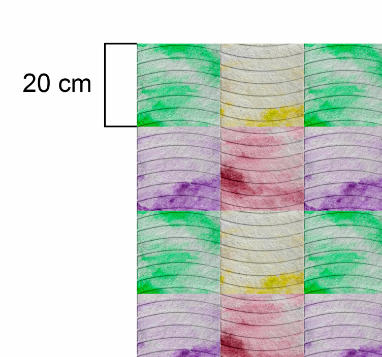 Tapis vinyle salon tuiles des Ramblas - TenStickers