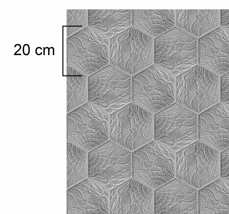 Tapis vinyle salon les tuiles teintées de GaudiLes tuiles teintée - TenStickers