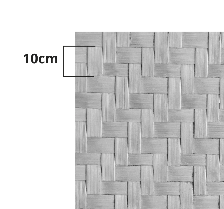 Tapis vinyle salon texture grise tissée - TenStickers