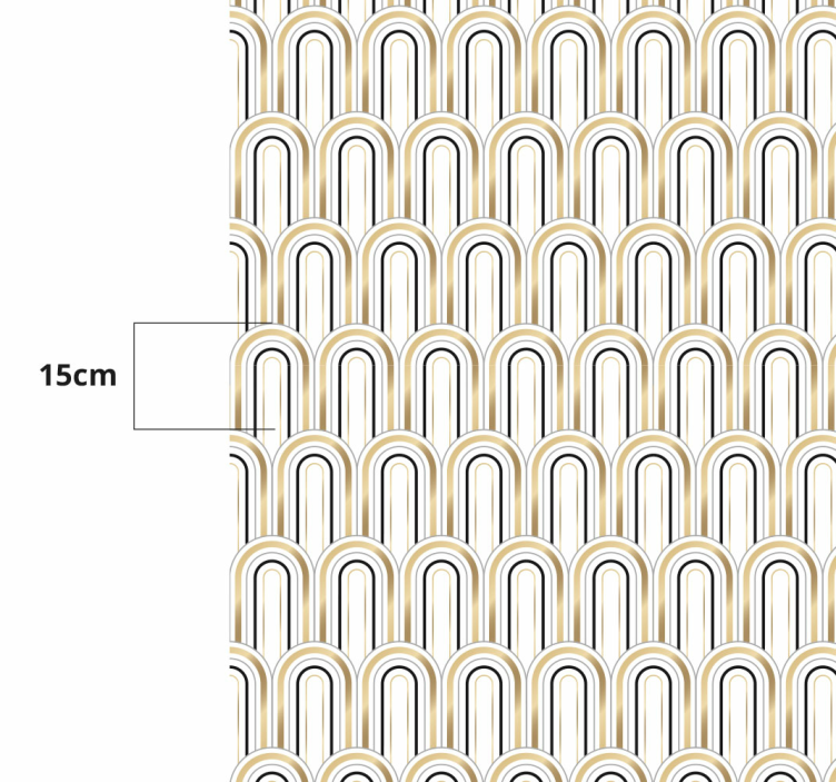 Tapis vinyle géométrique conception de modèle d'arc - TenStickers