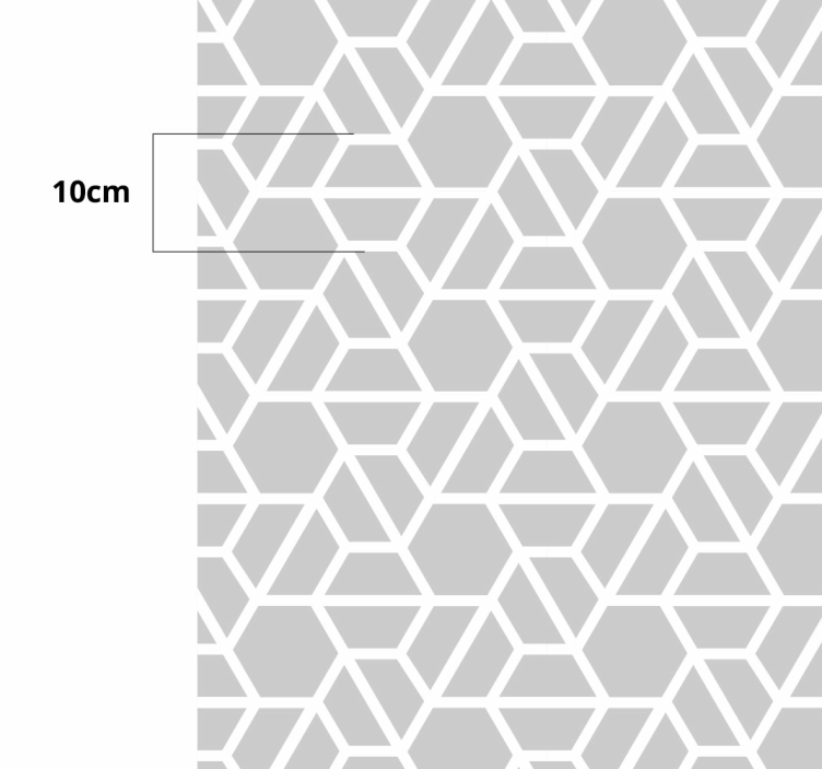 Tapis vinyle géométrique conception de treillis géométrique - TenStickers