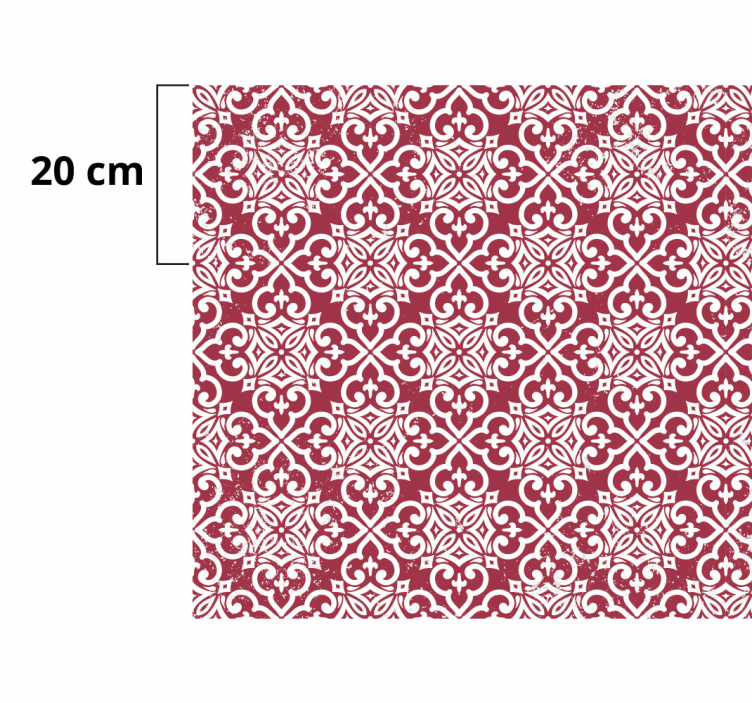 Tapis vinyle mandala motif de mandala complexe - TenStickers