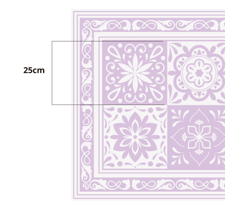 Tapis vinyle salle de bain élégance du mandala - TenStickers