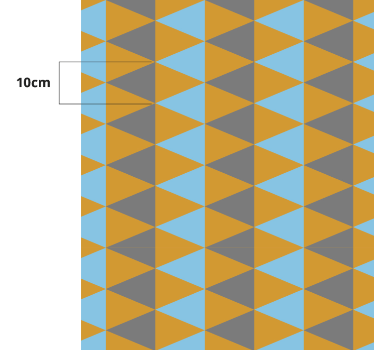Tapis vinyle géométrique composition triangulaire - TenStickers