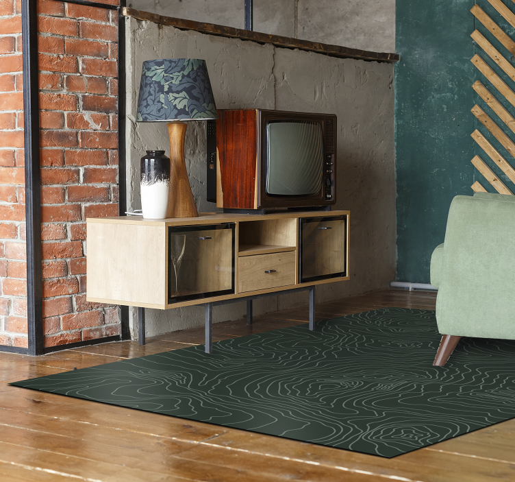 Tapis pvc carte topographique carte du monde - TenStickers