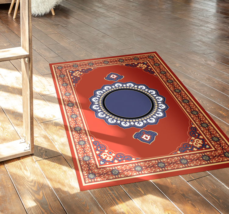 Tapis vinyle rectangulaire style persan - TenStickers
