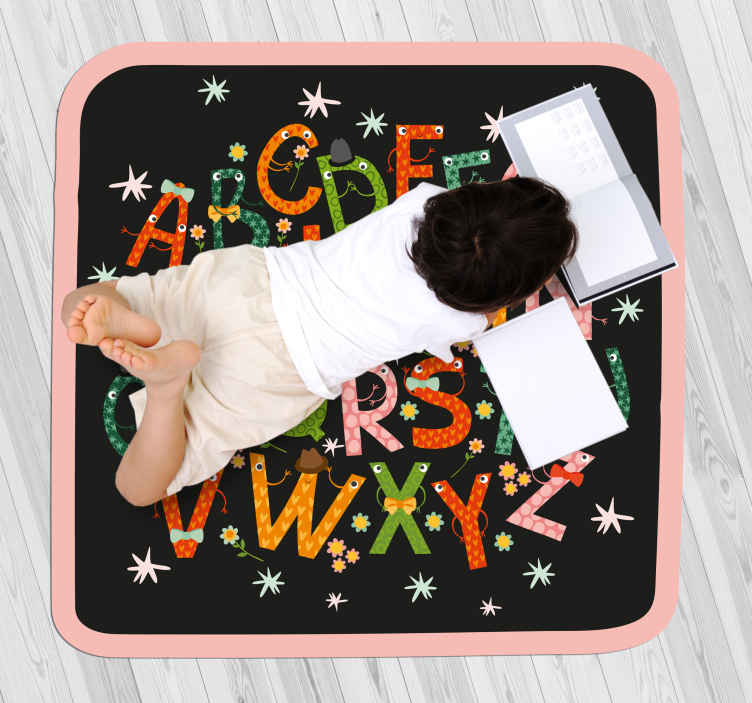 Tapis vinyle alphabet enchantement de l'alphabet - TenStickers