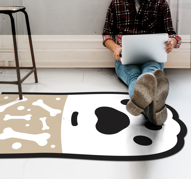 Tapis vinyle animal surface à motifs de pattes - TenStickers