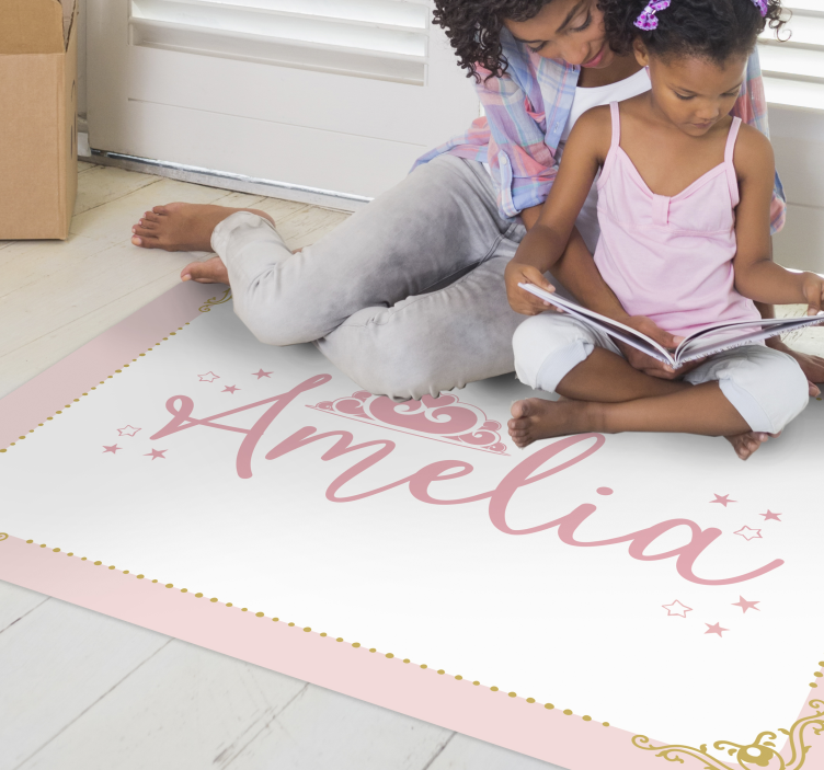 Tapis vinyle autres tapis conception couronnée personnalisée - TenStickers