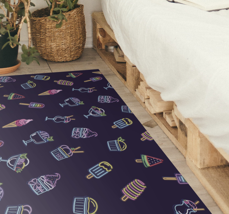 Tapis vinyle autres tapis friandises au néon - TenStickers