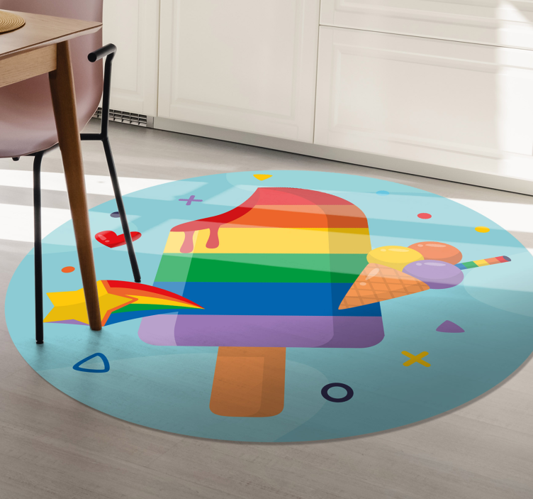 Tapis vinyle autres tapis glace colorée - TenStickers