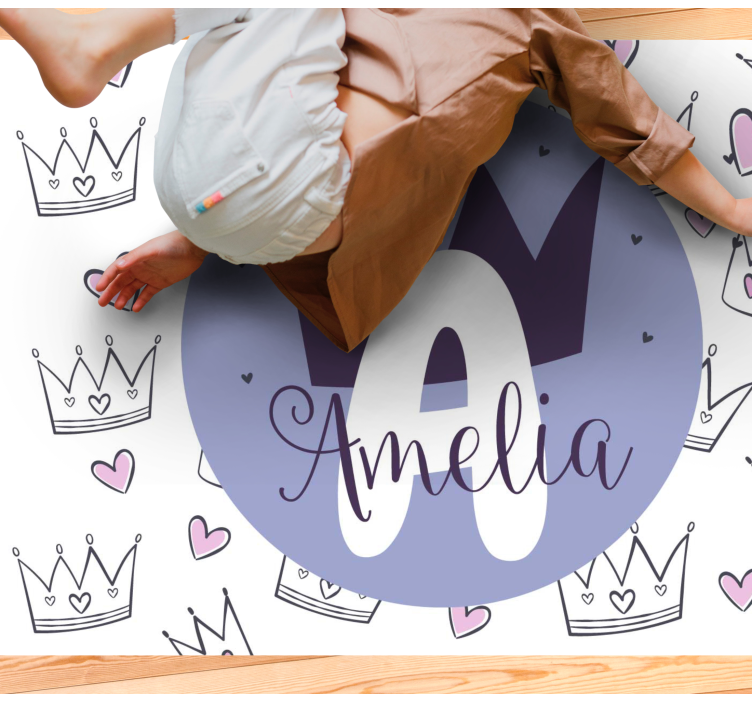 Tapis vinyle autres tapis impression couronne personnalisée - TenStickers