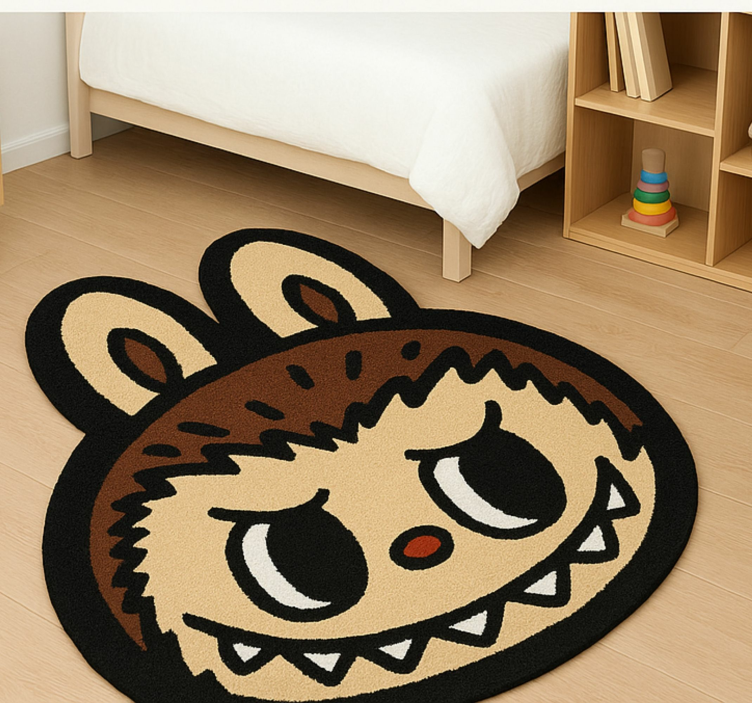 Tapis vinyle autres tapis labubu marron classique - TenStickers
