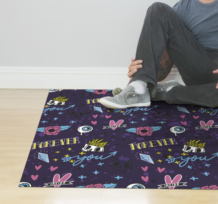 Tapis vinyle autres tapis pour toujours tu conçois - TenStickers