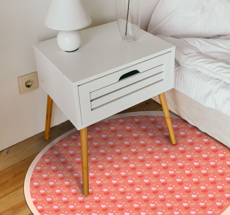 Tapis vinyle bébé cercle à pois - TenStickers