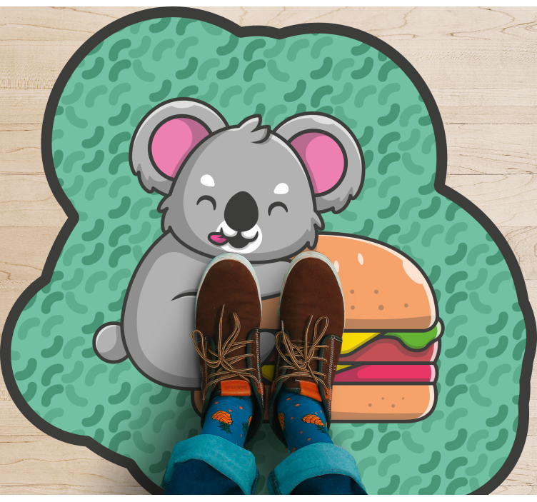 Tapis vinyle bébé collation mignonne de koala - TenStickers