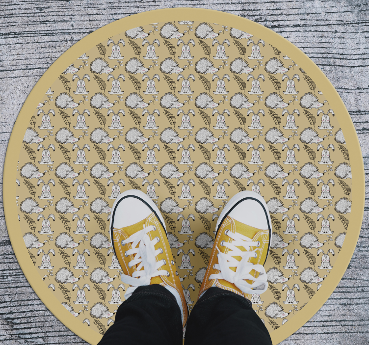 Tapis vinyle bébé illustration de hérisson - TenStickers