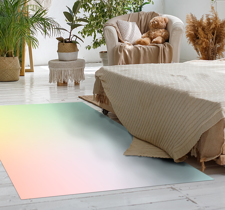 Tapis vinyle chambre décoloration douce - TenStickers