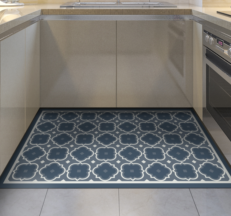 Tapis vinyle cuisine carrelage décoratif - TenStickers