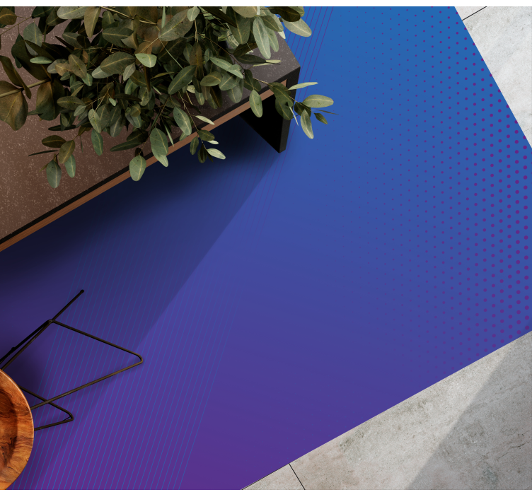 Tapis vinyle design moderne motif bleu dégradé - TenStickers