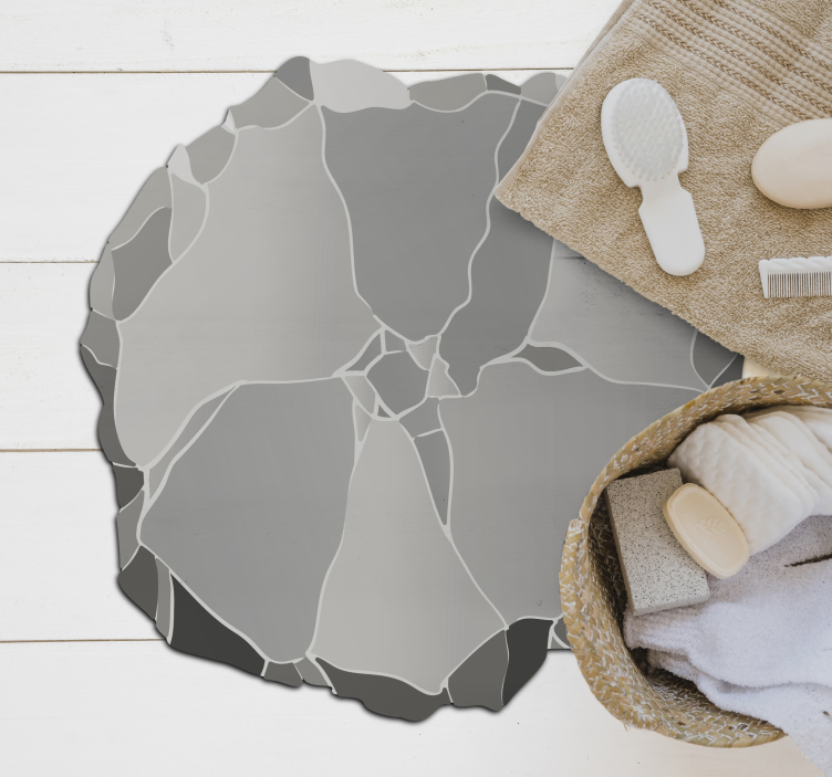 Tapis vinyle marbre simulation de marbre - TenStickers