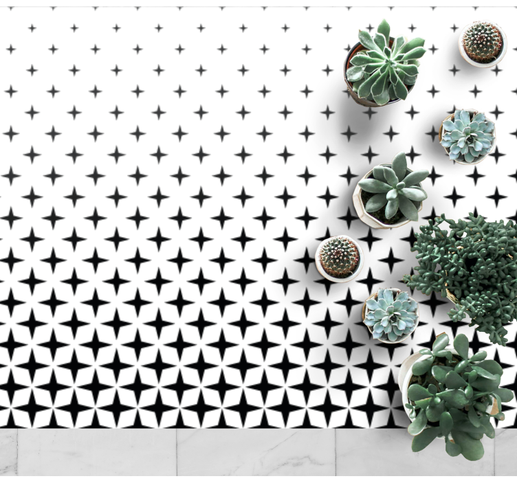 Tapis vinyle salon élément céleste - TenStickers