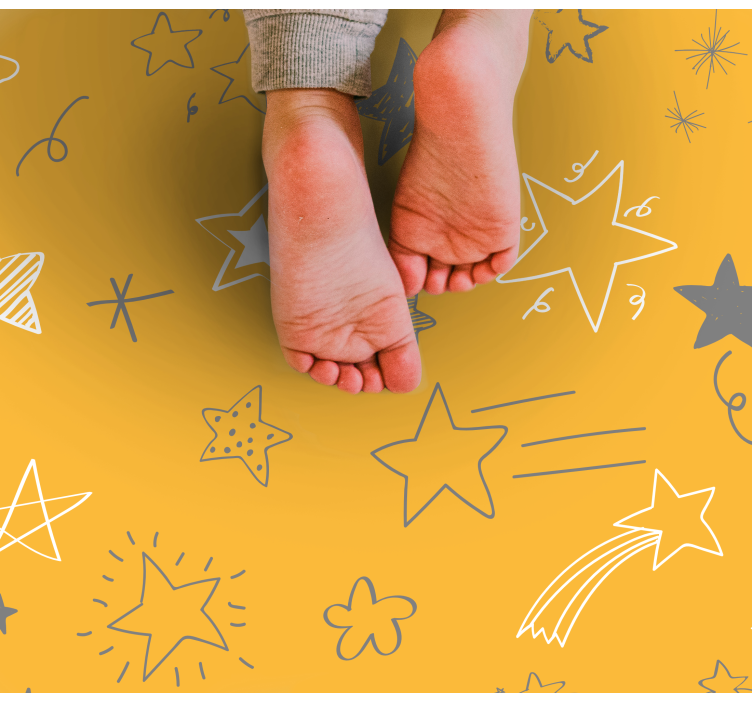 Tapis vinyle étoile motifs de nuit étoilée - TenStickers