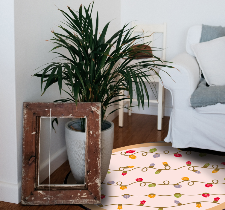 Tapis vinyle événements guirlande festive - TenStickers