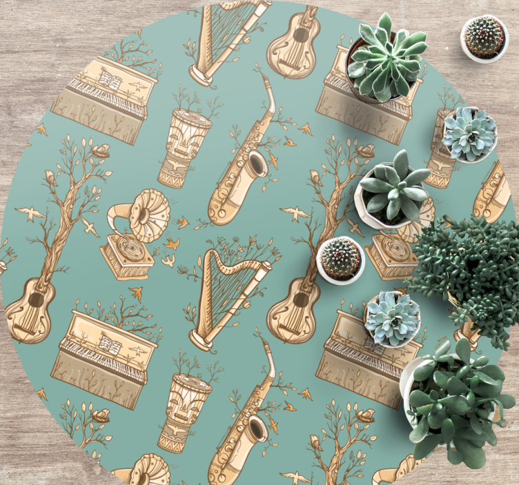 Tapis vinyle autres tapis instruments de musique harmonie - TenStickers