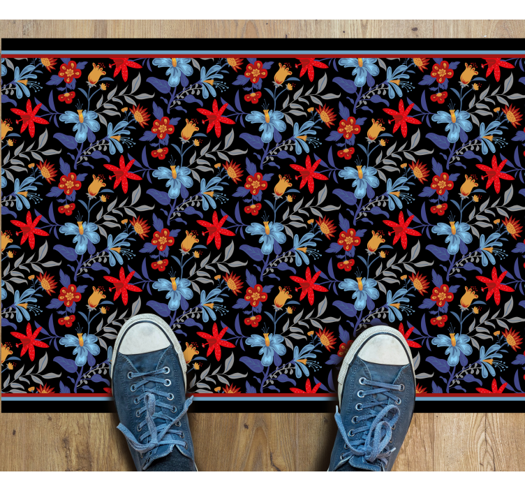 Tapis vinyle plantes élégance botanique - TenStickers