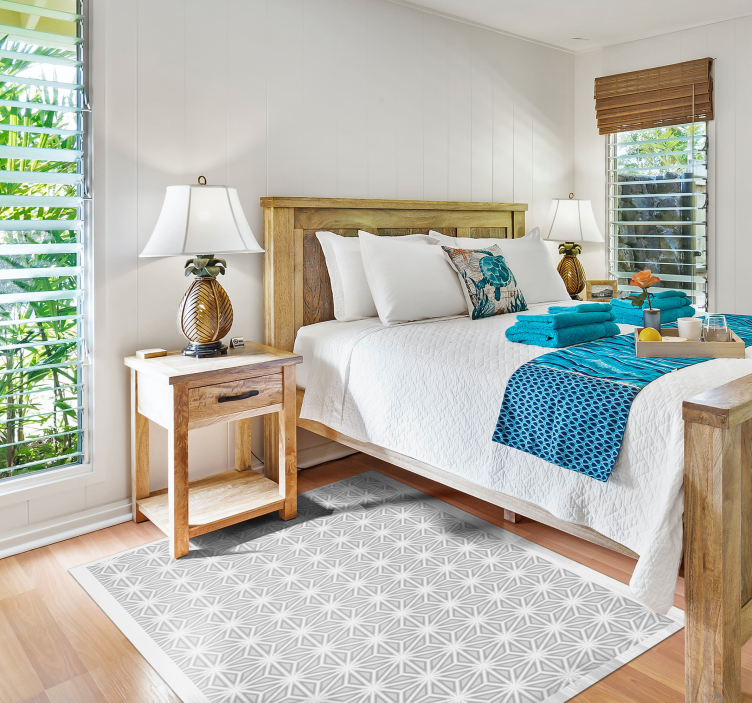 Tapis vinyle géométrique accent de motif géométrique - TenStickers