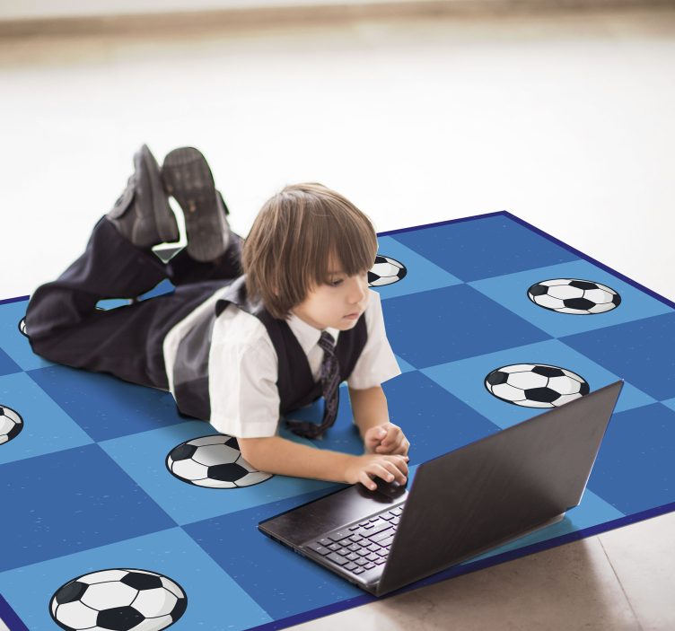 Tapis vinyle jeux à motifs de football - TenStickers