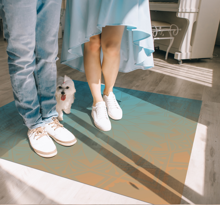 Tapis vinyle mandala dégradé de mandalas - TenStickers