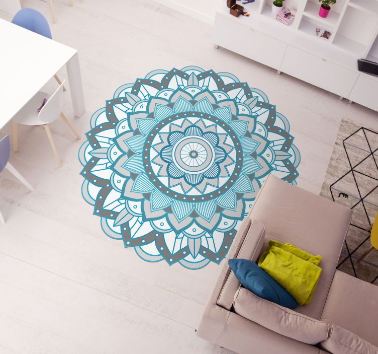Tapis vinyle mandala mandala complexe - TenStickers
