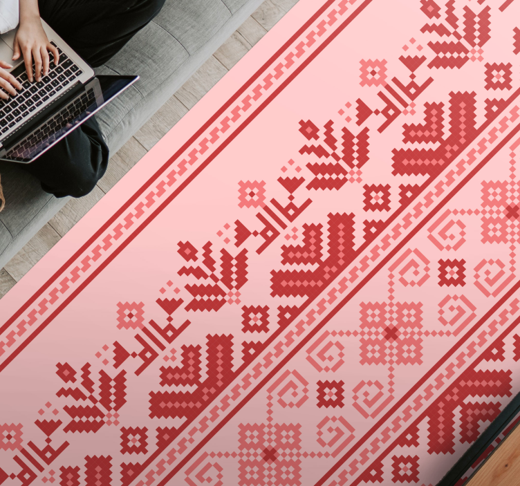 Tapis vinyle mandala motif ornemental ethnique - TenStickers