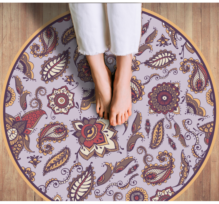 Tapis vinyle plantes motifs botaniques élaborés - TenStickers