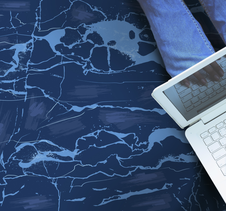 Tapis vinyle marbre effet de surface en marbre - TenStickers