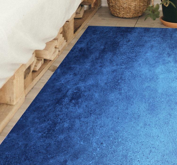 Tapis vinyle marbre texture bleue - TenStickers